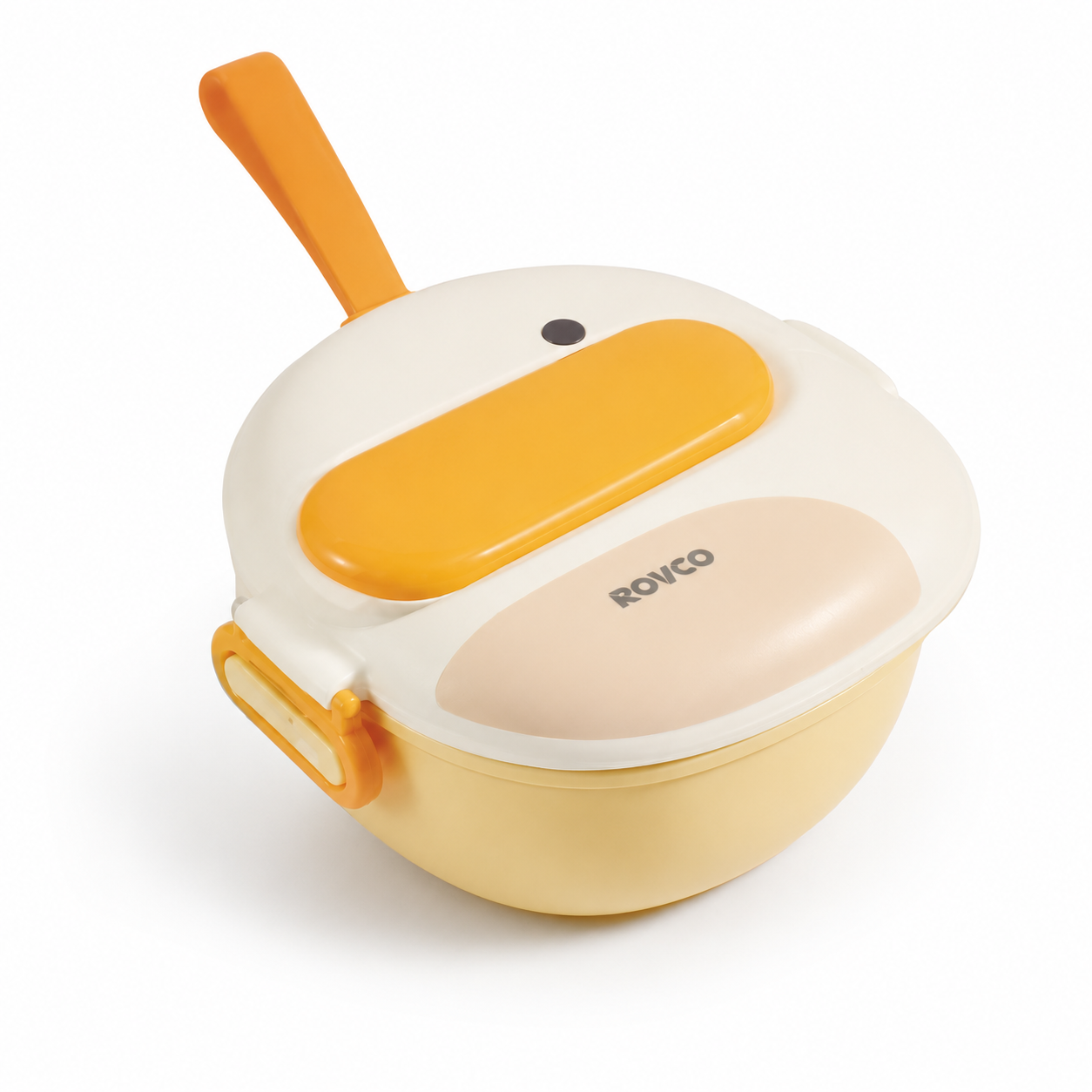 ROVCO Portable 316L Stainless Steel Baby Feeding Set | Suction Bowl, Spoon & Food Scissors for 6+ Months | RK-C1017